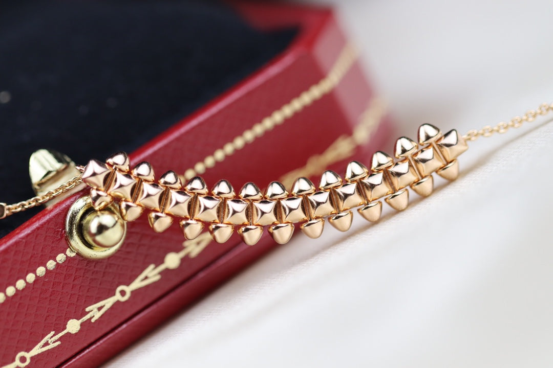 [Select]CLASH PINK GOLD NECKLACE