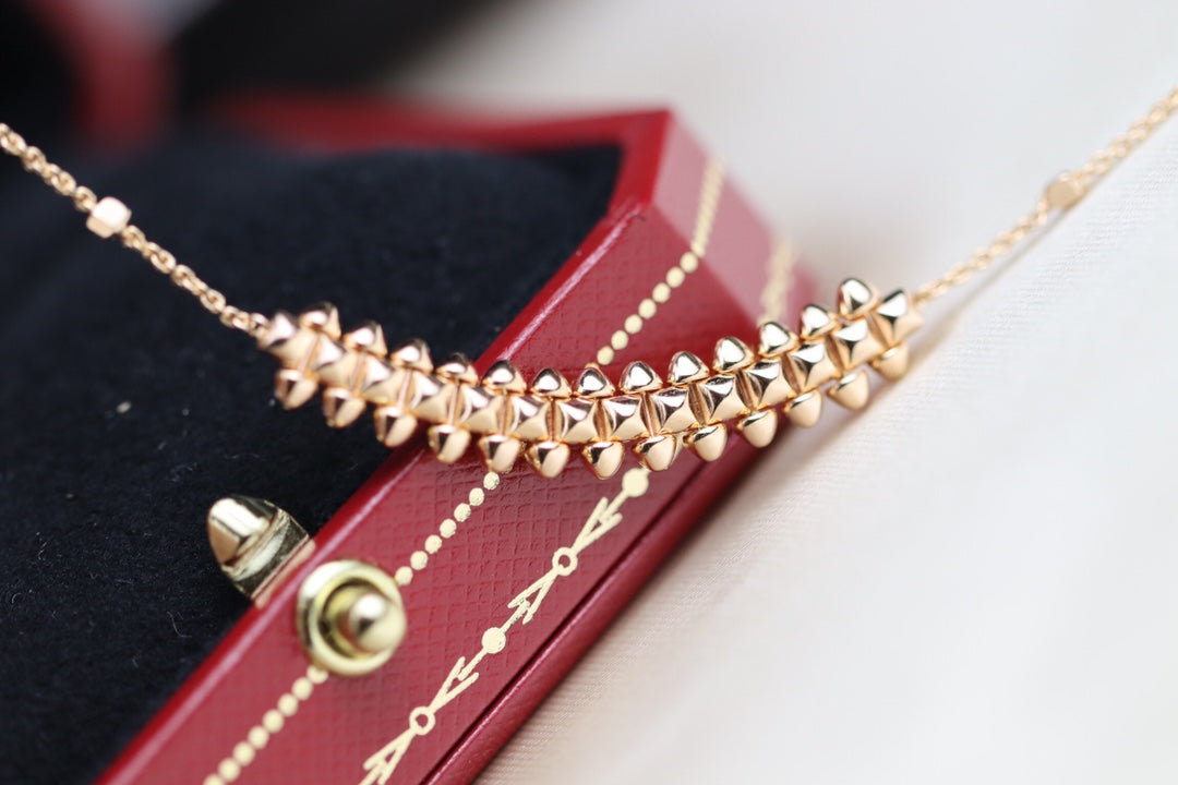 [Select]CLASH PINK GOLD NECKLACE
