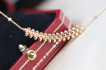 [Select]CLASH PINK GOLD NECKLACE