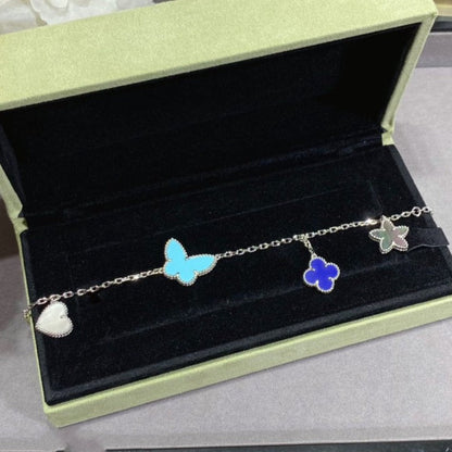 [Select]LUCKY SPRING SILVER BRACELET 4 MOTIF