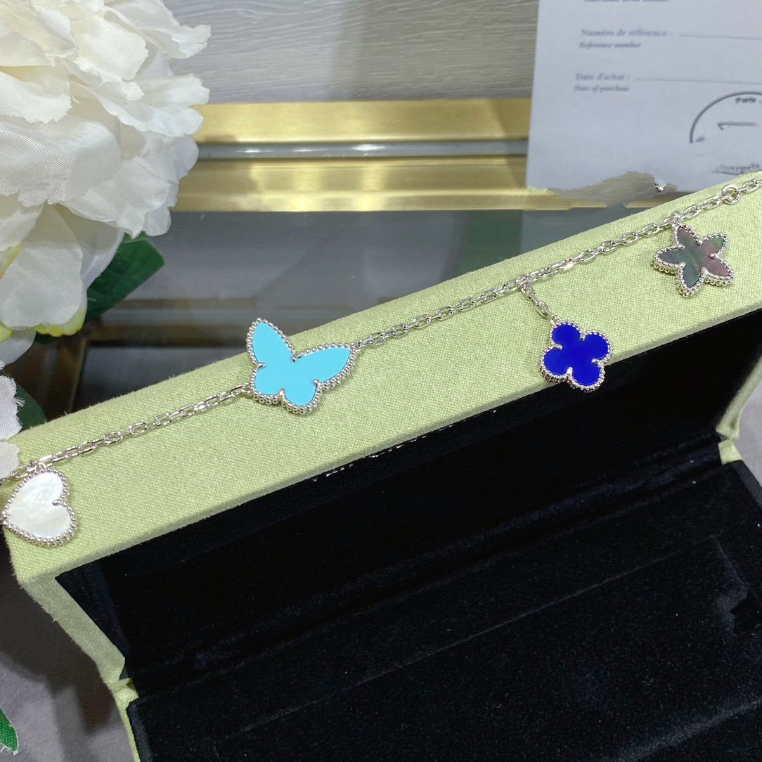 [Select]LUCKY SPRING SILVER BRACELET 4 MOTIF