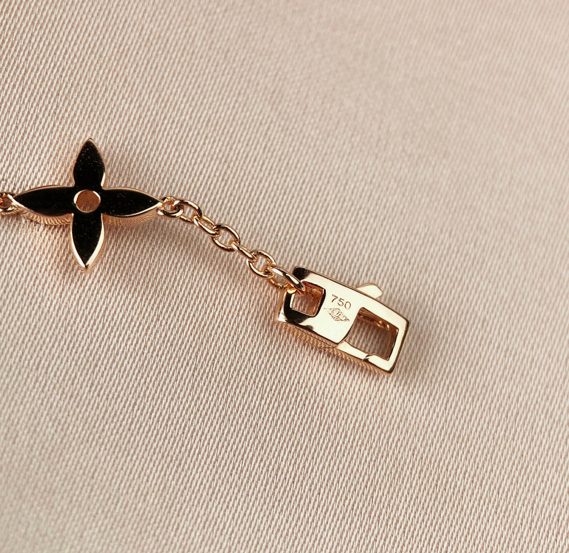 [Select]STAR AND SUN 7 MOTIFS GOLD BRACELET
