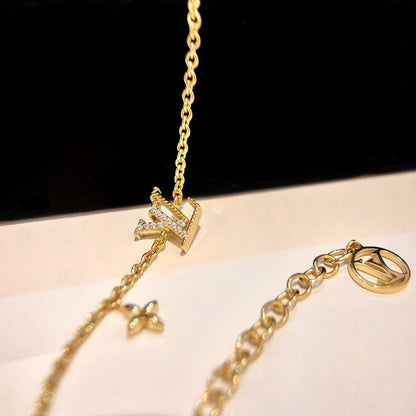 [Select]LOGO STAR MOTIF GOLD BRACELET