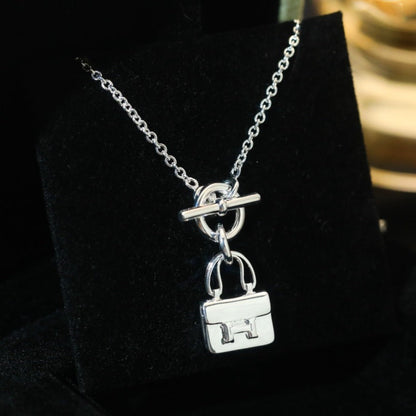 [Select]POP H PEDANT SILVER NECKLACE