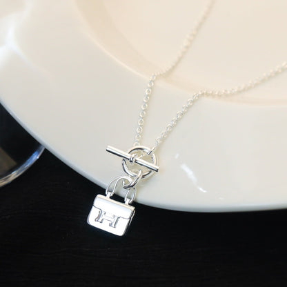 [Select]POP H PEDANT SILVER NECKLACE