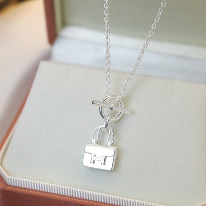 [Select]POP H PEDANT SILVER NECKLACE