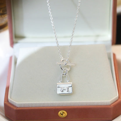 [Select]POP H PEDANT SILVER NECKLACE