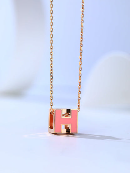 [Select]H CAGE PINK GOLD NECKLACE