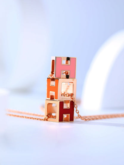 [Select]H CAGE PINK GOLD NECKLACE