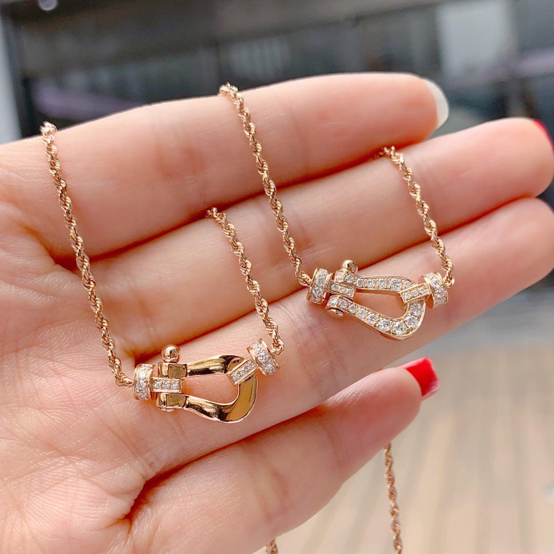 [Select]FORCE 10 PINK GOLD DIAMOND NECKLACE