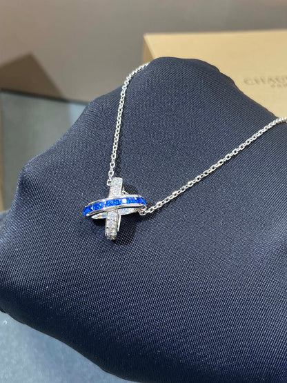 [Select]LIENS DIAMOND SILVER NECKLACE