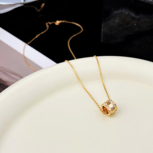 [Select]BEE MINI PEDANT DIAMOND NECKLACE