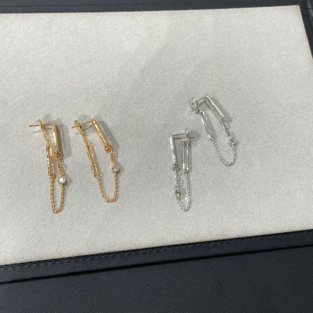 [Select]CHAINE CHAOS DIAMOND DROP EARRINGS