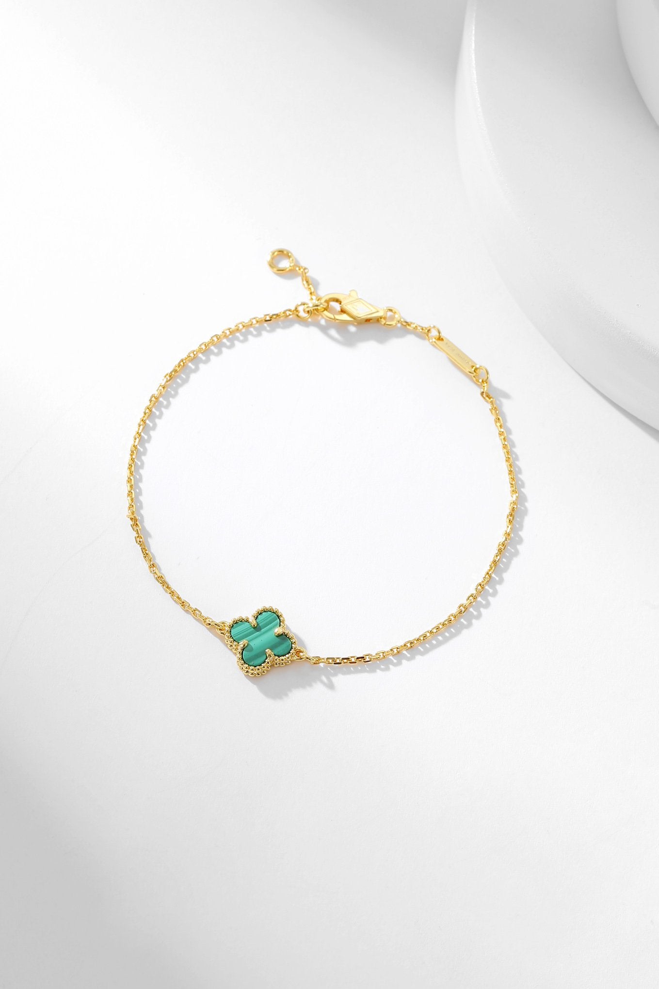 [Select]CLOVER BRACELET MALACHITE 1 MOTIF