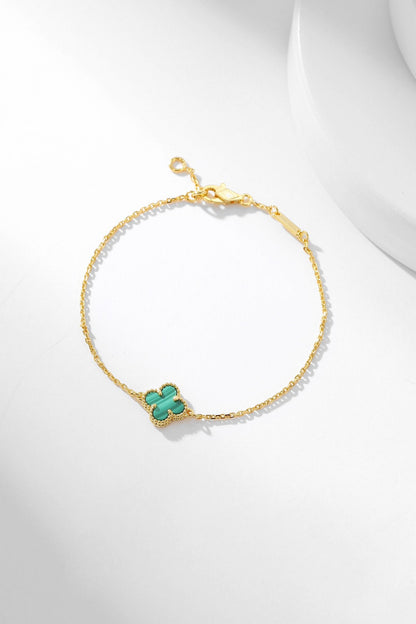 [Select]CLOVER BRACELET MALACHITE 1 MOTIF