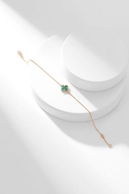 [Select]CLOVER BRACELET MALACHITE 1 MOTIF