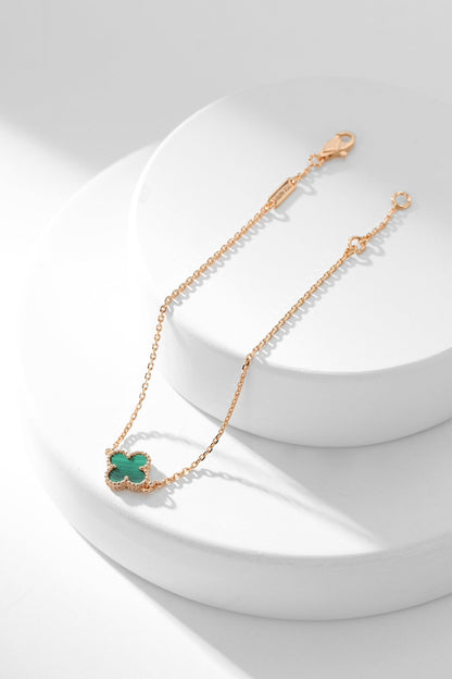 [Select]CLOVER BRACELET MALACHITE 1 MOTIF