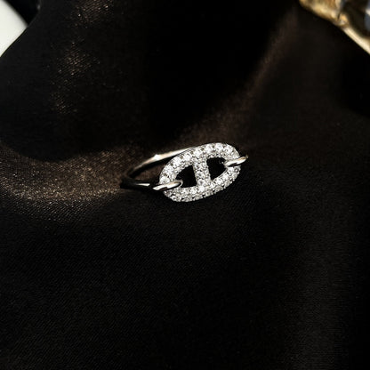 [Select]RONDE SMALL SILVER DIAMOND RING