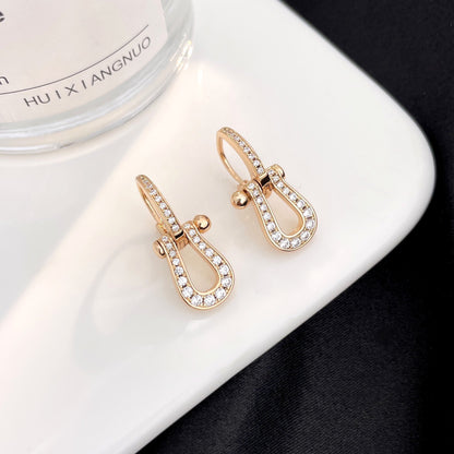 [Select]FORCE 10 FULL DIAMOND DROP EARRINGS MEDIUM MODEL