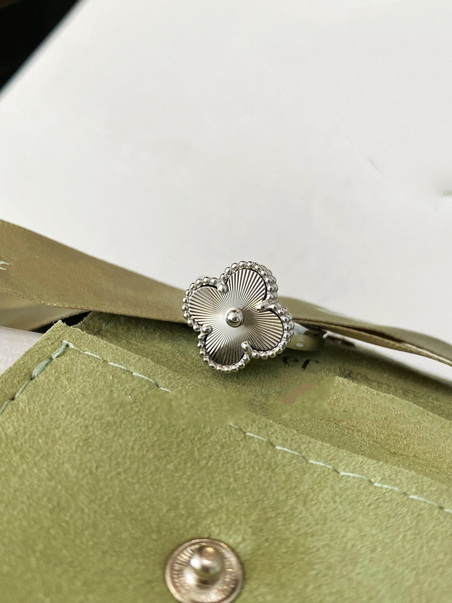 [Select]CLOVER SILVER RING