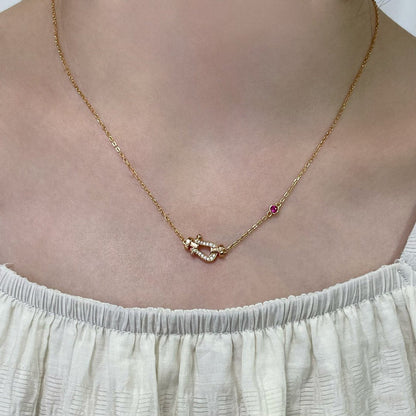 [Select]FORCE 10 DIAMOND PINK GOLD NECKLACE