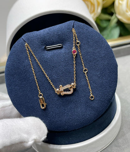 [Select]FORCE 10 DIAMOND PINK GOLD NECKLACE