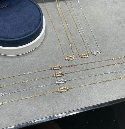 [Select]FORCE 10 DIAMOND PINK GOLD NECKLACE