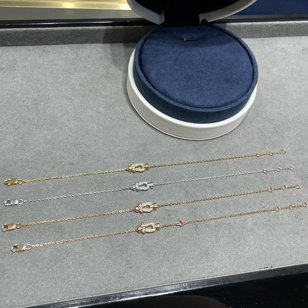[Select]FORCE 10 DIAMOND CHAIN LINK PINK GOLD BRACELET