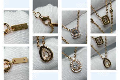 [Select]MY TWIN 2 ROW DIAMOND NECKLACE