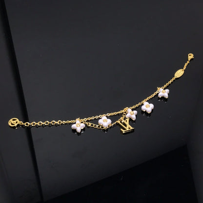 [Select]LOGO 6 MOTIF STAR AND SUN GOLD BRACELET