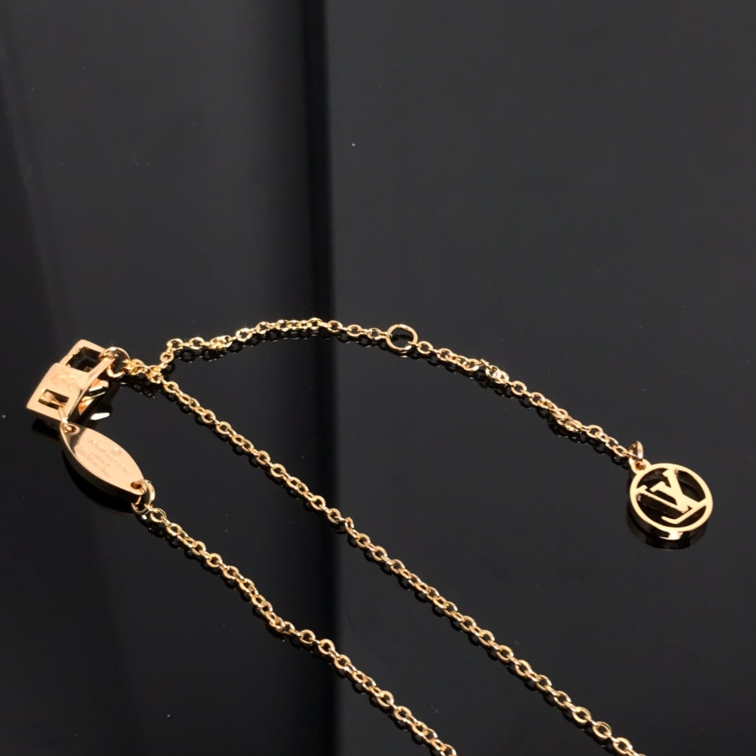 [Select]COLOR BLOSSOM PINK MOP SUN GOLD NECKLACE