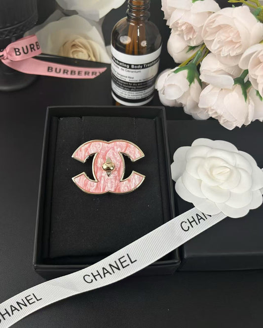 [Select]Pink Resin Classic Brooch 5cm
