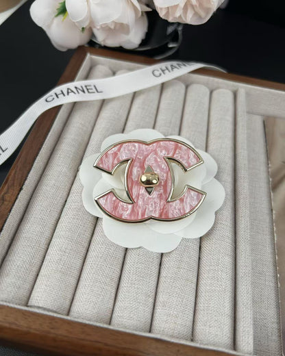 [Select]Pink Resin Classic Brooch 5cm