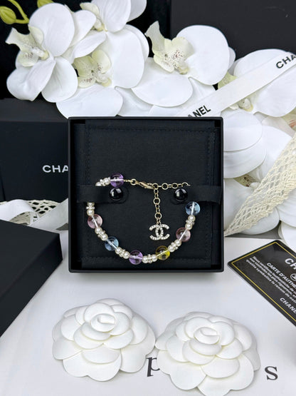[Select]Colorful Transparent Resin Bracelet