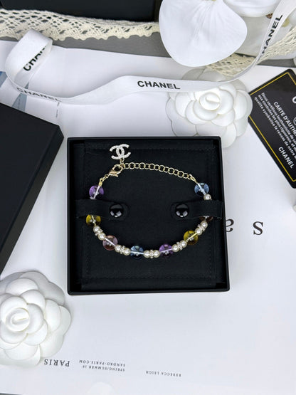 [Select]Colorful Transparent Resin Bracelet