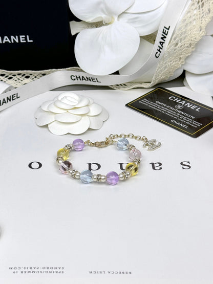 [Select]Colorful Transparent Resin Bracelet