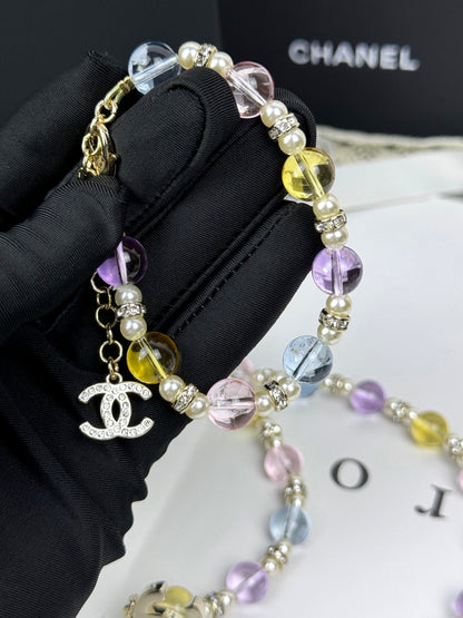 [Select]Colorful Transparent Resin Bracelet