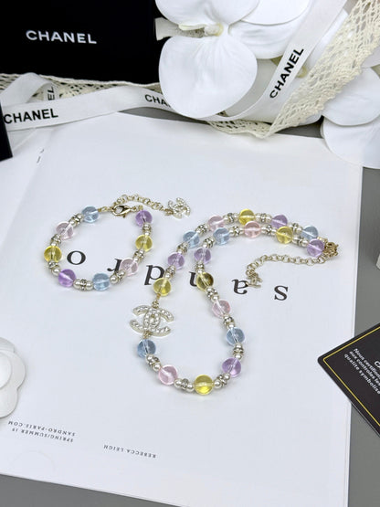[Select]Colorful Transparent Resin Bracelet