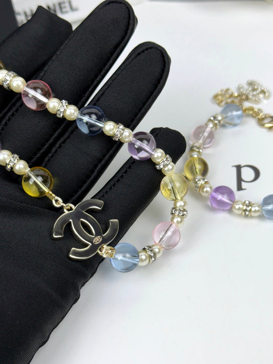 [Select]26C New Spring Collection Colorful Transparent Resin Necklace