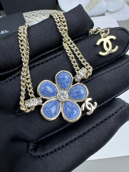 [Select]VOLTE New Blue Floral Double-Layer Bracelet