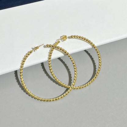 [Select]SMOOTH BEAD STUD EARRINGS