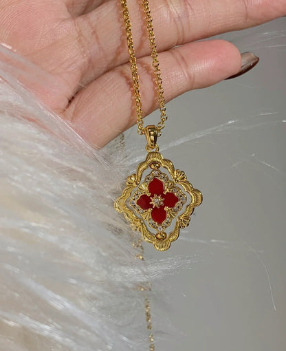 [Select] B.C.L ENAMEL ROTATING SINGLE-DIAMOND NECKLACE£¨Various colors£©
