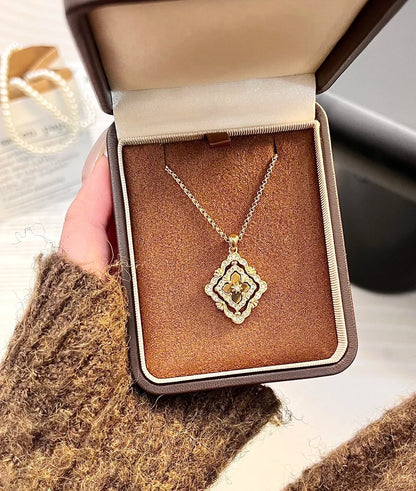 [Select] B.C.L ENAMEL ROTATING SINGLE-DIAMOND NECKLACE£¨Various colors£©