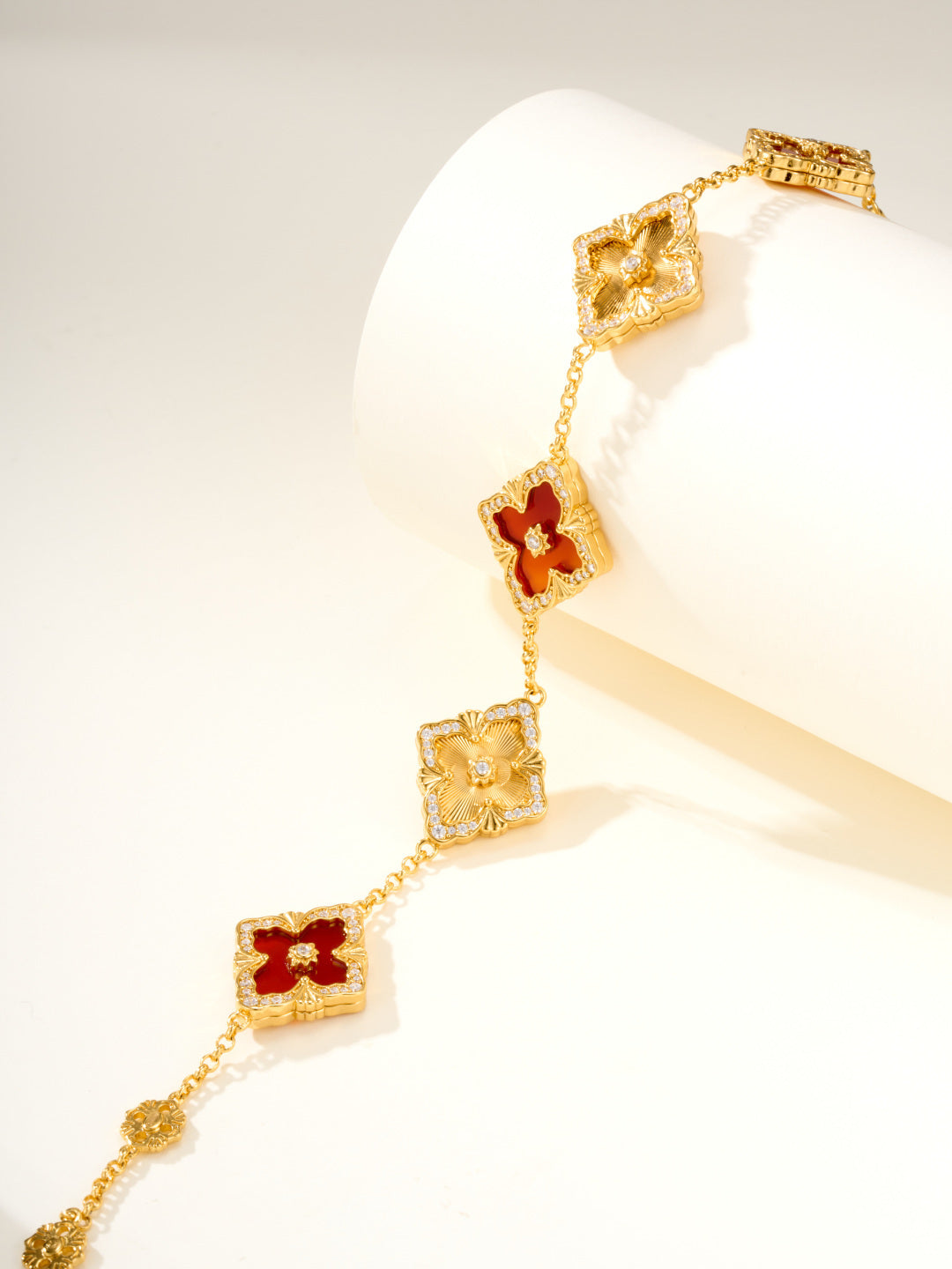 [Select]B.C.L ENAMELED Five-Flower Bracelet£¨Various Colors) BIG SIZE