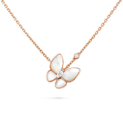[Select]BUTTERFLY MOP DIAMOND NECKLACE
