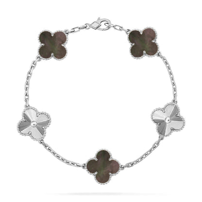 [Select] CLOVER 5 MOTIF GRAY MOP BRACELET COLLECTION