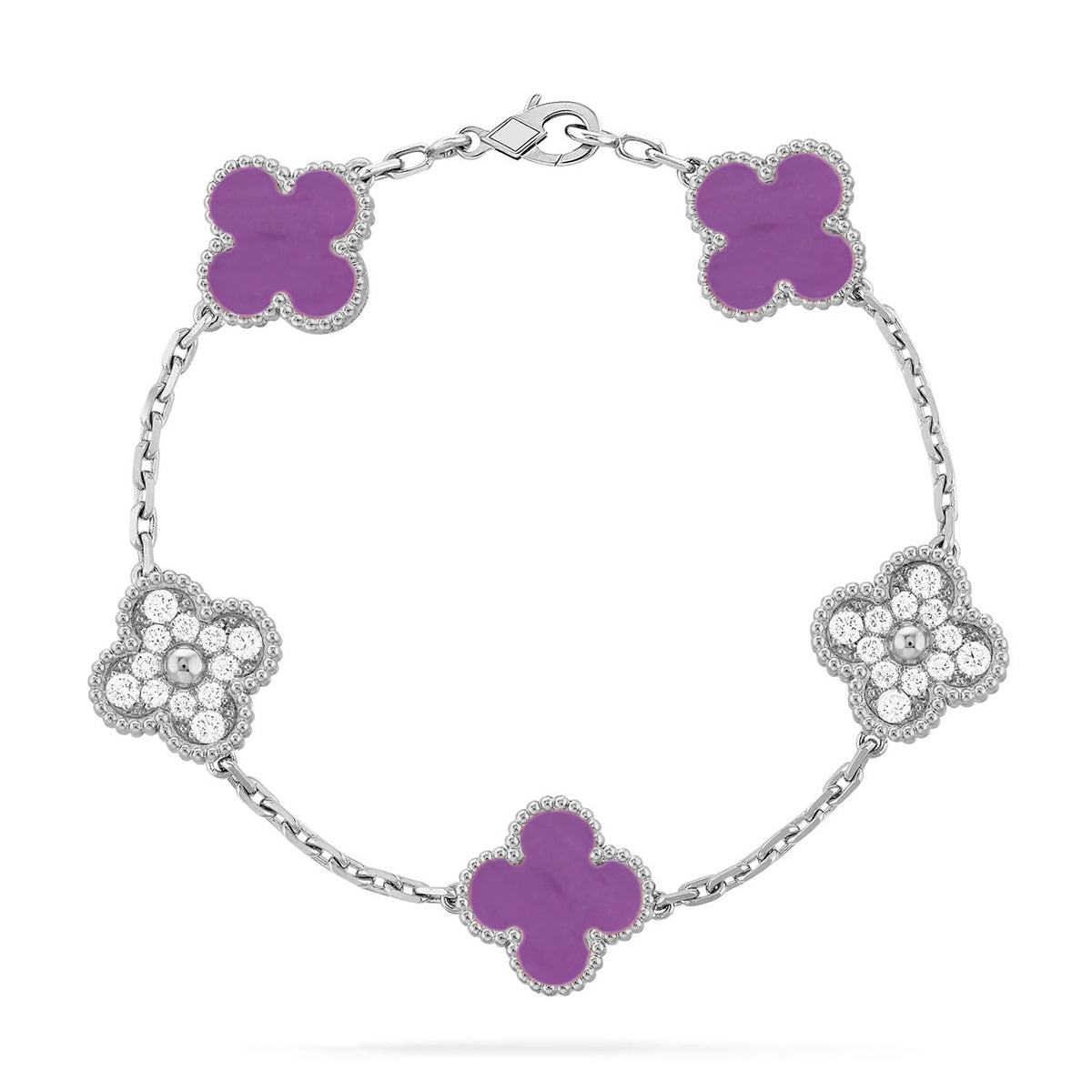 [Select] CLOVER 5 MOTIF VIOLET BRACELET COLLECTION