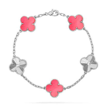 [Select] CLOVER 5 MOTIFS  PINK MOP BRACELET COLLECTION