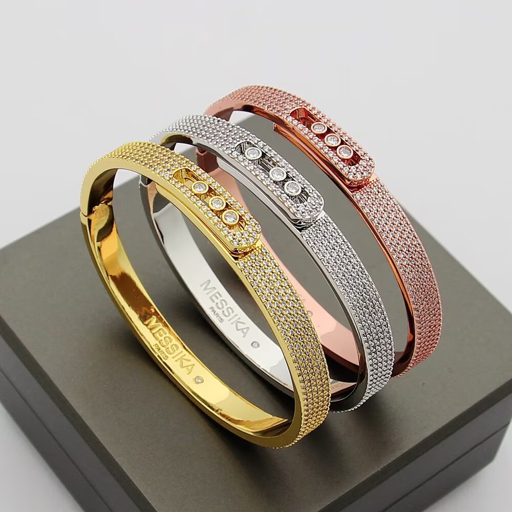 [Select]Move Noa Full Pavé Diamond Bangle Bracelet
