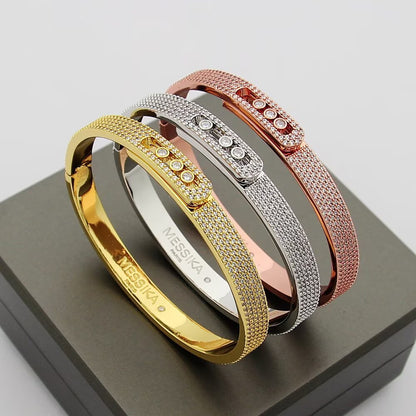 [Select]Move Noa Full Pavé Diamond Bangle Bracelet